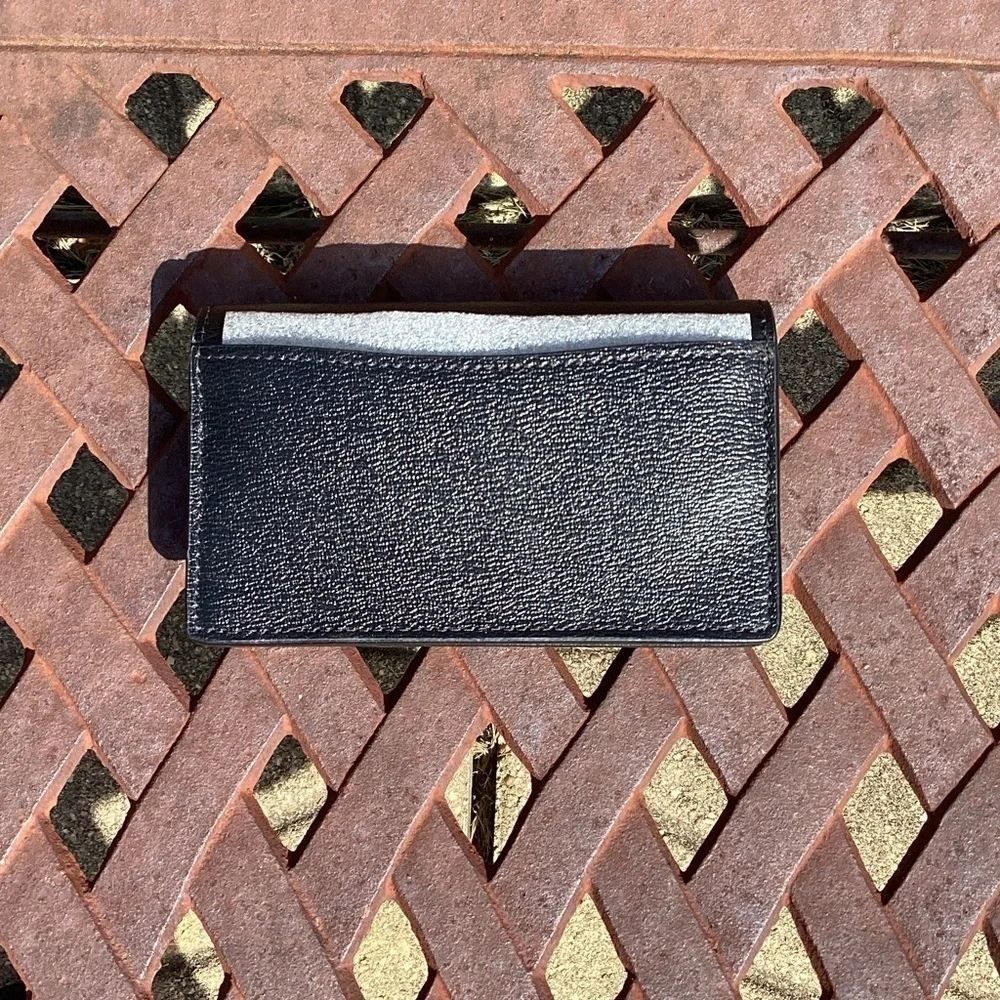 NWT Kate Spade Katy Black Textured Leather Bifold Wallet